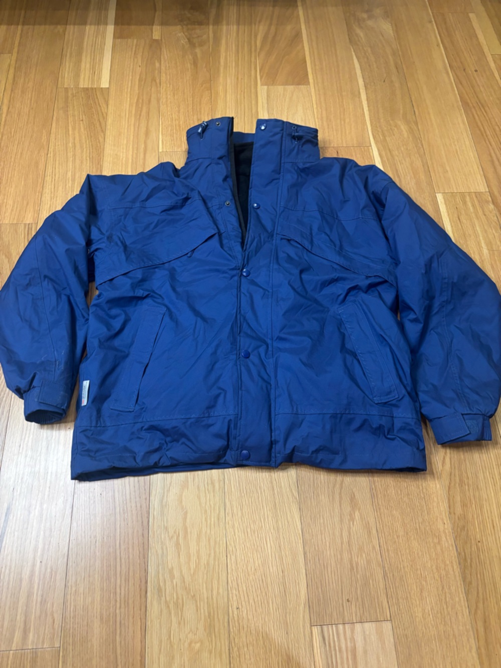 Result R068X Blue Waterproof Jacket Mens Medium Utility Workwear Gorpcore
